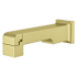Pfister Modern Square 8-11/16" Integrated Diverter Tub Spout Brushed Gold