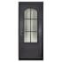 Pinkys Iron Doors Bristol Thermally Broken Single Flat 30" x 81" Right Hand Outswing Door with Low-E Glass, Black Hinges and 6"Jamb Black