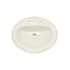 PROFLO Rockaway 20-1/2" Oval Vitreous China Drop In Bathroom Sink with Overflow and 3 Faucet Holes at 8" Centers Biscuit