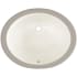 PROFLO Comstock 19-1/2" Oval Vitreous China Undermount Bathroom Sink with Overflow Biscuit