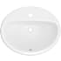 PROFLO Rockaway 20-1/2" Oval Vitreous China Drop In Bathroom Sink with Overflow and 1 Faucet Hole at 0" Centers White