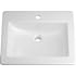 PROFLO Hoffman 21-1/4" Rectangular Vitreous China Drop In Bathroom Sink with Overflow and Single Faucet Hole White