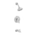 PROFLO Willett Tub and Shower Trim Package with 1.8 GPM Single Function Shower Head Chrome