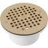 PROFLO 6" Brass Grate with 4" Adjustable Drain Brass