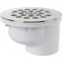 PROFLO 2" PVC Offset Shower Drain Chrome