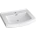 PROFLO Otter Creek 24" Rectangular Vitreous China Pedestal Bathroom Sink with Overflow and 1 Faucet Hole White