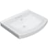 PROFLO Otter Creek 24" Rectangular Vitreous China Pedestal Bathroom Sink with Overflow and 3 Faucet Holes at 4" Centers White