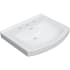 PROFLO Otter Creek 24" Rectangular Vitreous China Pedestal Bathroom Sink with Overflow and 3 Faucet Holes at 8" Centers White