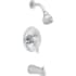 PROFLO Alvord Tub and Shower Trim Package with 1.75 GPM Single Function Shower Head Chrome