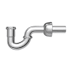 PROFLO 12-1/4" Plastic SJ Tubular P-Trap (1-1/4" X 1-1/2" Connections) Chrome