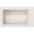 PROFLO Lansford 60" x 36" Drop In Acrylic Soaking Tub with Reversible Drain and Overflow Biscuit