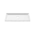 PROFLO Hammond 48" x 36" Rectangular Shower Base with Single Threshold and Center Drain White