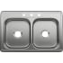 PROFLO Bealeton 33" Drop In Double Basin Stainless Steel Kitchen Sink Stainless Steel