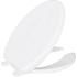 PROFLO Elongated Open-Front Toilet Seat and Lid White