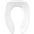 PROFLO Elongated Open-Front Toilet Seat White