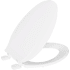 PROFLO Elongated Closed-Front Toilet Seat and Lid White