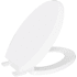 PROFLO Elongated Closed-Front Toilet Seat with Quick Release and Easy Clean White