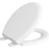 PROFLO Nome Round Closed-Front Toilet Seat with Soft Close White