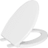 PROFLO Nome Elongated Closed-Front Toilet Seat with Soft Close White