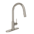PROFLO 1.5 GPM Single Hole Pull Down Kitchen Faucet Brushed Nickel