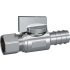 PROFLO 1/2" x 3/8" Quarter Turn Straight Valve Chrome