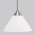 Progress Lighting Penn Single Light 10" Wide Mini Pendant Brushed Nickel