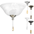 Progress Lighting Single Light 12" Wide Medium (E26) Ceiling Fan Light Kit Unfinished