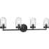 Progress Lighting Signal 4 Light 34" Wide Bathroom Vanity Light Graphite