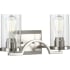 Progress Lighting Lassiter 2 Light 16" Wide Bathroom Vanity Light Brushed Nickel