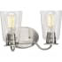 Progress Lighting Durrell 2 Light 14" Wide Bathroom Vanity Light Brushed Nickel