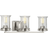 Progress Lighting Winslett 3 Light 24" Wide Bathroom Vanity Light Brushed Nickel