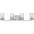 Progress Lighting Winslett 4 Light 33" Wide Bathroom Vanity Light Brushed Nickel