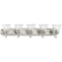 Progress Lighting Clear Glass 5 Light 36" Wide Bathroom Vanity Light Brushed Nickel