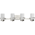 Progress Lighting Reiss 4 Light 6" Wide Vanity Light Brushed Nickel