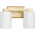 Progress Lighting Estrada 2 Light 14" Wide Vanity Light Brushed Gold