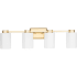 Progress Lighting Estrada 4 Light 32" Wide Vanity Light Brushed Gold
