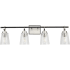 Progress Lighting Cassell 4 Light 34" Wide Vanity Light Brushed Nickel