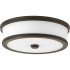 Progress Lighting Bezel LED 13" Wide Integrated LED Flush Mount Ceiling Fixture Antique Bronze