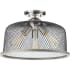 Progress Lighting Tilley 3 Light 16" Wide Semi-Flush Ceiling Fixture Brushed Nickel