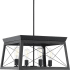 Progress Lighting Briarwood 4 Light 20" Wide Chandelier Textured Black