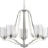 Progress Lighting Kene 5 Light 27" Wide Chandelier Brushed Nickel