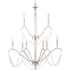 Progress Lighting Stratham 9 Light 35" Wide Crystal Chandelier Brushed Nickel