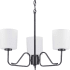 Progress Lighting Tobin 3 Light 22" Wide Chandelier Black