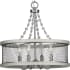 Progress Lighting Austelle 4 Light 18" Wide Beaded Drum Chandelier Galvanized Finish