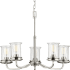 Progress Lighting Winslett 5 Light 27" Wide Chandelier Brushed Nickel