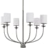 Progress Lighting Bonita 6 Light 31" Wide Chandelier Brushed Nickel