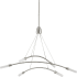 Progress Lighting Kylo LED 6 Light 40" Wide LED Abstract Chandelier Brushed Nickel