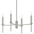 Progress Lighting Elara 4 Light 23" Wide Chandelier Brushed Nickel