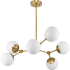 Progress Lighting Haas 6 Light 34" Wide Chandelier Brushed Bronze