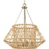 Progress Lighting Laila 4 Light 23" Wide Candle Style Chandelier Vintage Brass